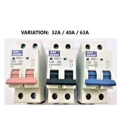 10A 2P 6kA MCB [MAXGUARD]